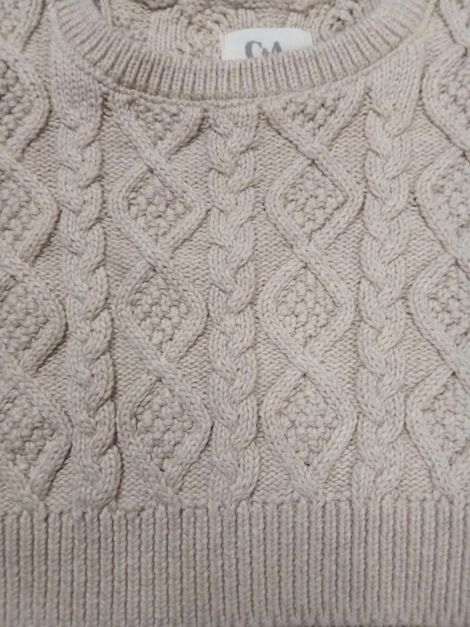 Beautiful beige sleeveless C&A sweater 6-9 months – photo 6